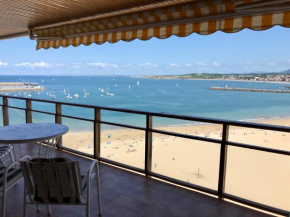 Vistas increibles, en la playa de hondarribia